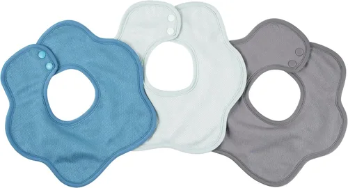 Vista 11 de Tiny Twinkle Roundabout Drool Bibs 3 Pack - 360 Rotating Water Resistant and Absorbent Teething Baby Bibs
