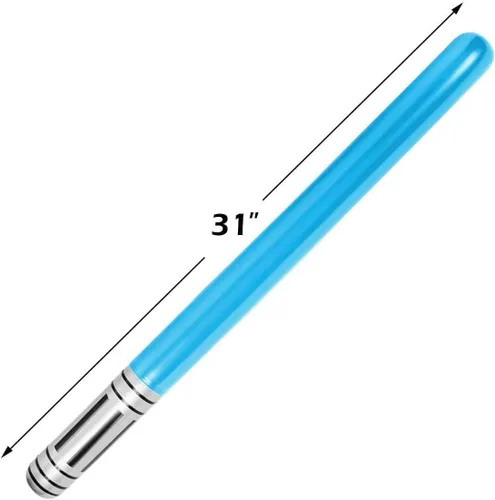 Vista 3 de 16 espadas inflables láser, juguetes de espada inflable de LIYDE para fiestas, bolsas de calcetines, regalos inflables para fiestas temáticas