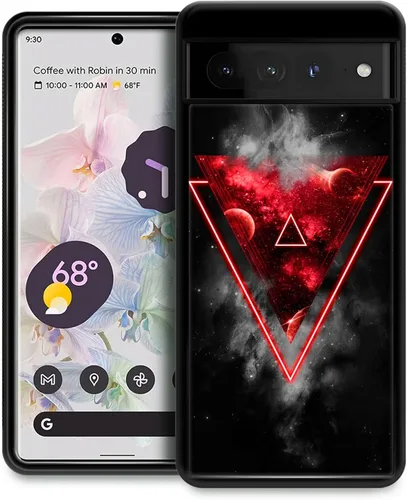 Vista 26 de CARLOCA Funda compatible con Google Pixel 7 Pro, increíble diseño de patrón de luz espacial nebulosa para niñas y niños, a prueba de golpes