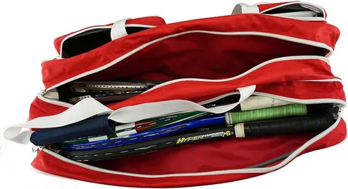 Vista 3 de Bolsa de raqueta de tenis Nylon balístico de lujo Compartimento para zapatos