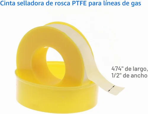 Vista 7 de Regulador de mesa con válvula de control de parrilla de gas propano con salida de rosca M12x1.5 boquilla de 0.028 in, entrada de rosca de cilindro