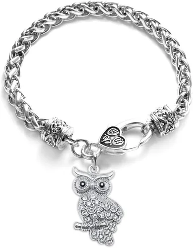 Vista 62 de Inspired Silver - Pulsera de plata con dije personalizado y circonitas cúbicas.