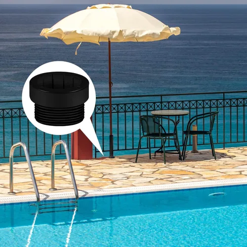 Vista 6 de Thyle Adaptador estabilizador de sombrilla de piscina, fundas de adaptador roscadas para sombrilla de piscina, inserto estabilizador para patio al