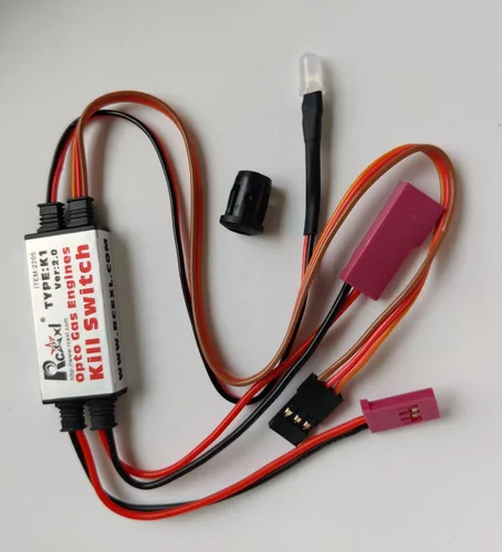 Vista 3 de Interruptor de apagado de motor DLE, interruptor opto RC compatible con enchufe Futaba DLA DLE DA Ignition Cut Off- Seguridad 100% tecnología