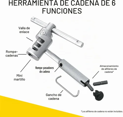 Vista 5 de Topeak Herramienta de cadena universal, plata, 3.3 x 1.7 x 0.6 pulgadas