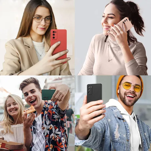 Vista 7 de UEEBAI Funda para Samsung Galaxy S9, funda delgada de silicona líquida a prueba de golpes, protección de cuerpo completo, con microfibra