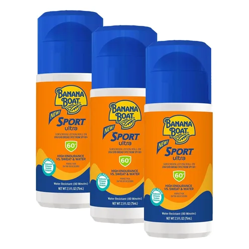 Vista 12 de Banana Boat Sport Ultra SPF 60 - Protector solar roll-on de 2.5 onzas líquidas Protector solar roll-on de tamaño de viaje, bloqueador solar