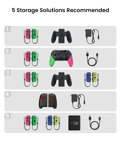 Vista 9 de tomtoc Carrying Bag for Nintendo Switch OLED, Protective Large Capacity, with 20 Game Card Slots, Travel Storage Pouch, Electronics Accessory