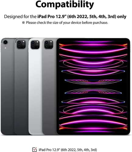 Vista 2 de Ringke Paper Touch - Película dura compatible con iPad Pro 12.9 protector de pantalla (6ª generación 2022, 5ª 2021, 4ª 2020, 3ª 2018), papel mate