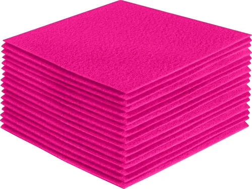 Vista 86 de FabricLA Hojas de fieltro acrílico para manualidades, cuadrados de fieltro precortados suaves de 4 x 4 pulgadas (3.9 in x 3.9 in), utiliza hojas