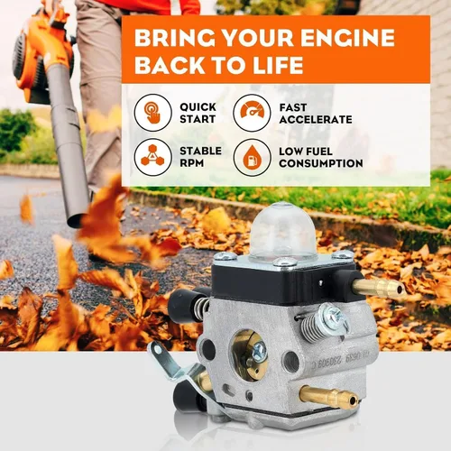 Vista 5 de HIPA Carburador BG55 para STIHL BG 55 BG85 BG65 BG85C SH85 SH55 BG45 BG55C BG55Z BG46 BG65DZ BG85DZ BG85DZ piezas de soplador de hojas reemplazar