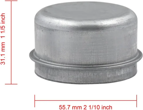 Vista 2 de Cubo de rueda de eje de remolque de 1.98 pulgadas y cubierta de grasa para cojinetes, tapa antipolvo 2k 3.5k 3,500 libras compatible con Dexter Most
