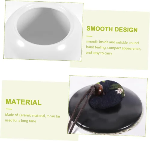 Vista 5 de BESTonZON Jarra de té de oficina para dulces, tarro de té de cerámica, recipiente sellado para alimentos, contenedor de café, contenedor
