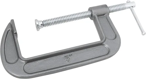Vista 5 de Performance Tool W221 Abrazadera en C de hierro dúctil resistente con acabado de esmalte y tornillo cromado para una resistencia superior y un