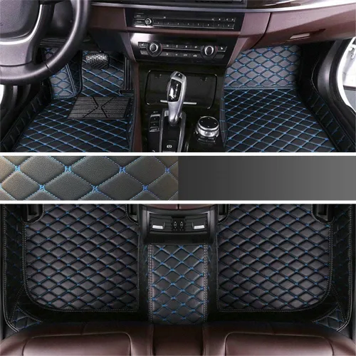Vista 34 de Alfombrillas de Piso para Automóvil de Lujo para Todo Clima, para Hombres y Mujeres, Personalizadas para Mercedes-Benz AMG, Alfombra Negra Línea