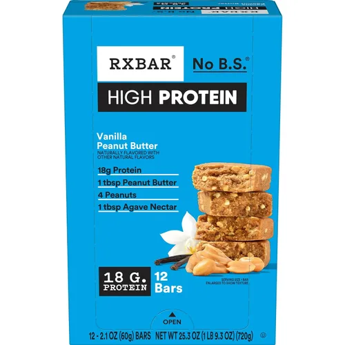 Vista 16 de RXBAR Barras altas en proteínas, 0.63 oz de proteína, sin gluten, aperitivos de proteínas, mantequilla de maní con chispas de chocolate