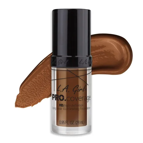 Vista 10 de Base de maquillaje líquida L.A. Girl Pro Coverage, Beige