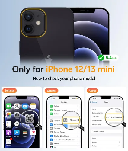 Vista 2 de FNTCASE Funda para iPhone 13 Mini: para iPhone 12 Mini [compatible con Magsafe] Funda magnética translúcida mate para teléfono, protección contra