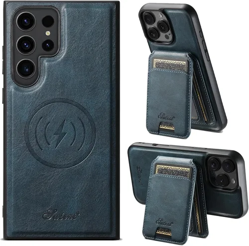 Vista 21 de PASNEW Funda para Pixel 9 Pro XL, Cartera de Cuero Premium con Soporte para Tarjetas [3 Tarjetas] con Soporte Plegable y Cubierta Magnética