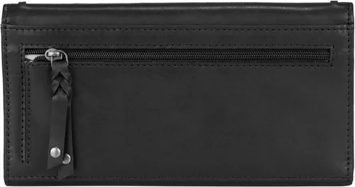 Vista 3 de Lady Conceal Hope RFID Cartera de cuero con cordones (negro)