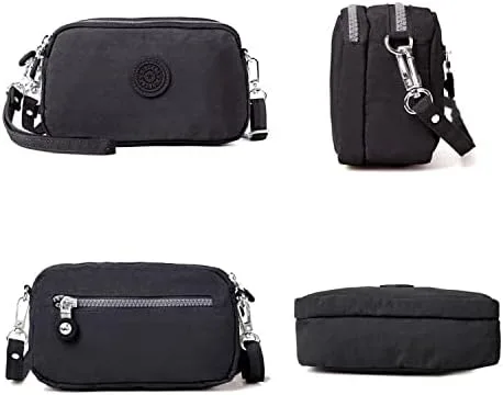 Vista 3 de Bolso de mano pequeño con cierre de cremallera, para teléfono móvil, tarjetero impermeable