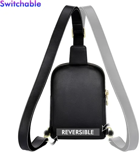 Vista 7 de nuoku Bolso bandolera para mujer - Pequeña cartera RFID y bolsa para teléfono celular