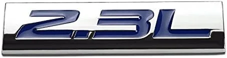 Vista 78 de 1.5L Negro/Cromo Aleación de Aluminio Auto Maletero Puerta Guardabarros Parachoques Insignia Calcomanía Emblema Cinta Adhesiva Pegatina