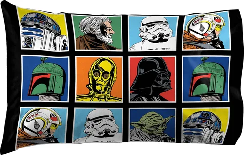 Vista 3 de Star Wars Twin Comforter Set 4 Piece Soft Bedding for Boys, Multi Multi - Star Wars