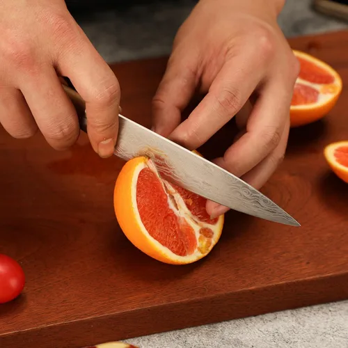Vista 63 de Cuchillo de chef de 6 pulgadas, cuchillos de cocina, deshuesado de acero inoxidable alemán de alto carbono, cuchillo profesional para carne, aves