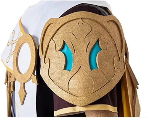 Vista 5 de Genshin Impact Cosplay Aether - Conjunto de túnica unisex para disfraz de Halloween