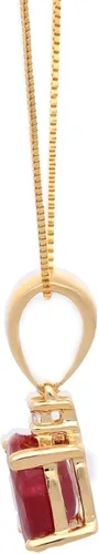 Vista 2 de Gin & Grace Dije de ópalo de fuego mexicano natural de oro amarillo de 14 quilates con diamantes para mujer Ópalo de fuego con forma de ópalo