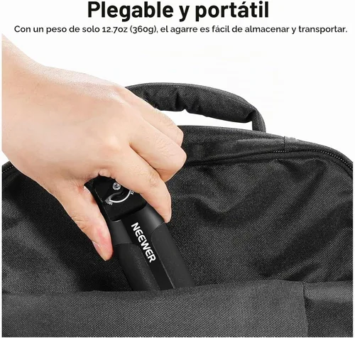 Vista 8 de NEEWER Mango de agarre de correa ajustable compatible con DJI Ronin RS4 RS3 Mini RS 3 Pro RS 2 RSC 2 estabilizador de cardán para disparos de ángulo