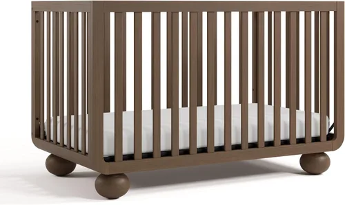 Vista 18 de Storkcraft Amalfi - Cuna convertible 5 en 1 con barandilla para niños pequeños, madera flotante Driftwood