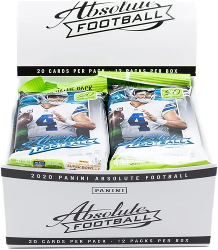 Vista 2 de Paquete de 2 unidades: 2020 Panini Absolute NFL Football CELLO pack (20 cartas/paquete)