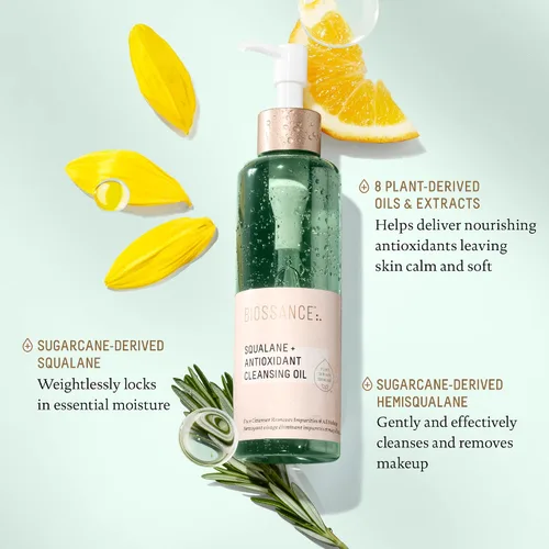 Vista 3 de BIOSSANCE Squalane + aceite limpiador antioxidante