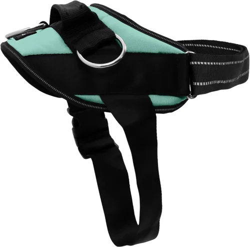 Vista 16 de ShawnCo Arnés esencial para perro, chaleco sin tirones para mascotas con 3 clips de correa, sin estrangulamiento, reflectante, ajustable