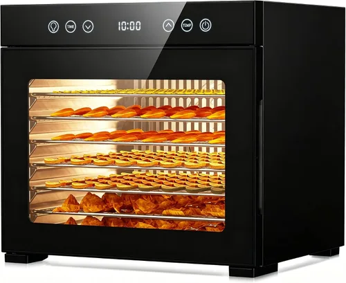 Vista 8 de Deshidratador de alimentos para cecina y frutas Negro carbón