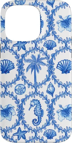 Vista 21 de Funda con estampado hawaiano para iPhone 16, nieta costera, niña de coco