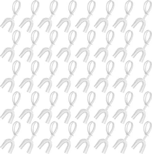 Vista 7 de Copkim 50 protectores bucales con correa, protector bucal de fútbol suave para fútbol, boxeo, baloncesto, hockey, lacrosse, lucha libre, rugby, 50