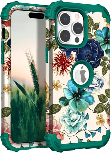 Vista 46 de Hocase Funda para iPhone SE 2022/2020, resistente a prueba de golpes, de plástico duro+goma de silicona, funda protectora híbrida para iPhone SE