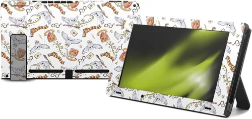 Vista 2 de Head Case Designs Calcomanía de vinilo con licencia oficial de Harry Potter Hedwig con diseño de búho, funda de vinilo para juegos compatible