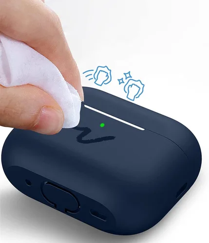 Vista 2 de Sahara - Venture Series - Funda de silicona para AirPods Pro (2ª generación), azul medianoche (HP00051)