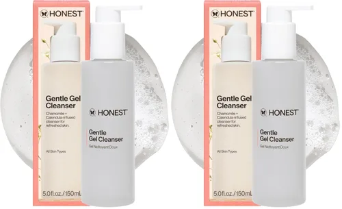 Vista 11 de Honest Beauty Mini Gentle Gel Limpiador Facial Diario Calma, Refresca e Hidrata Vegano + Seguro para Pieles Sensibles Tamaño de Viaje, 1.5 fl