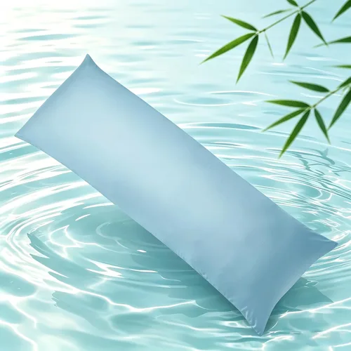 Vista 16 de Fundas de almohada de viscosa de bambú con cremallera, tamaño estándar, 2 Beige