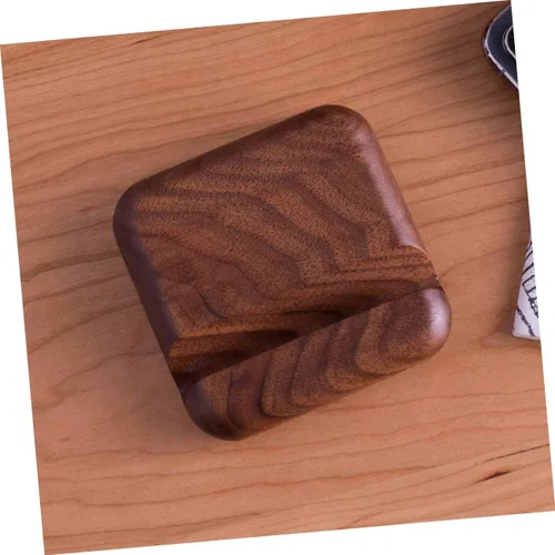 Vista 7 de Hemobllo 2 sets de madera del teléfono celular soporte del teléfono titular del escritorio para filmar llamadas 2 unids*2