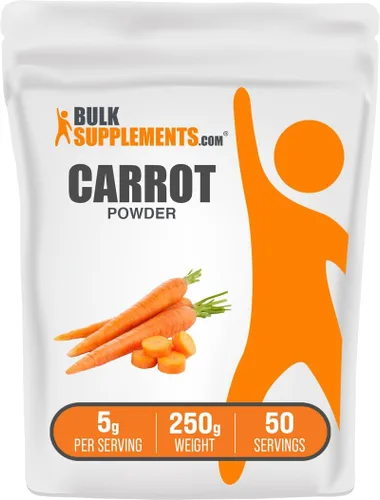 Vista 8 de BulkSupplements. com Polvo de zanahoria - Suplemento en polvo superalimentario, suplemento de zanahoria - para batidos y hornear, vegano y sin
