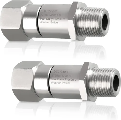 Vista 5 de Tool Daily Lavadora a presión giratoria, rosca macho NPT-M de 3/8 pulgadas, 4000 PSI
