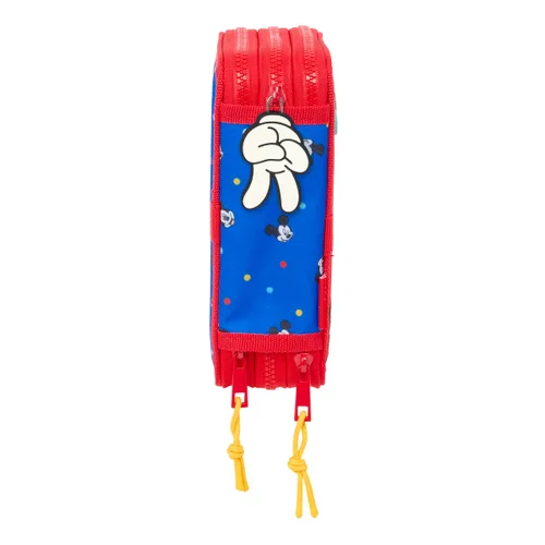 Vista 4 de Plumier Triple Mickey Mouse Clubhouse Good day Azul 12,5 x 19,5 x 5,5 cm 37 Piezas