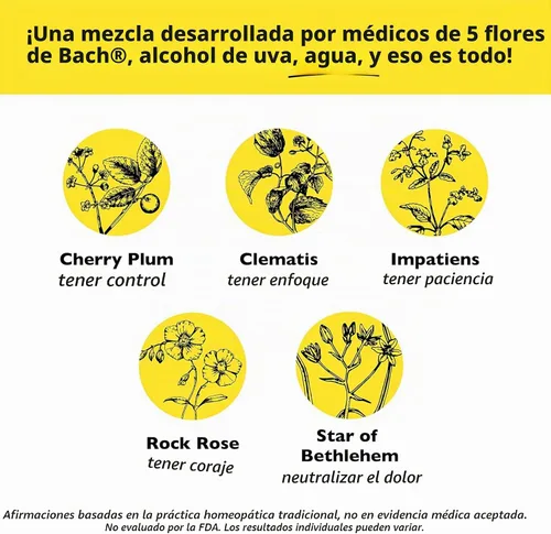 Vista 5 de RESCUE REMEDY - Cuentagotas homeopático natural para aliviar el estrés