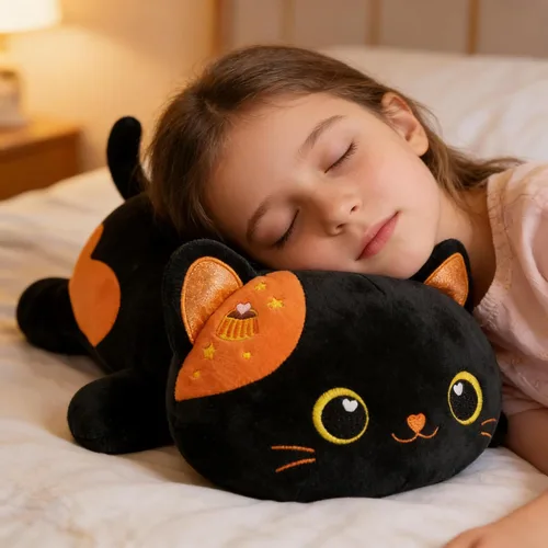 Vista 2 de Onsoyours - Peluche de gato original de 13 pulgadas, peluche de gatito de felpa suave, animal de peluche para niños y adultos, almohada kawaii